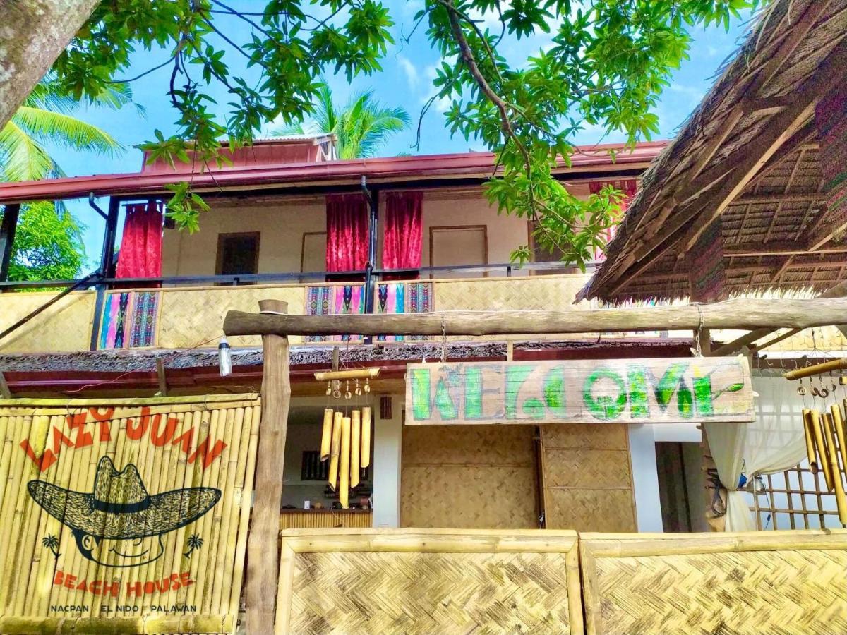 Lazy Juan Beach House Nacpan El Nido Ngoại thất bức ảnh