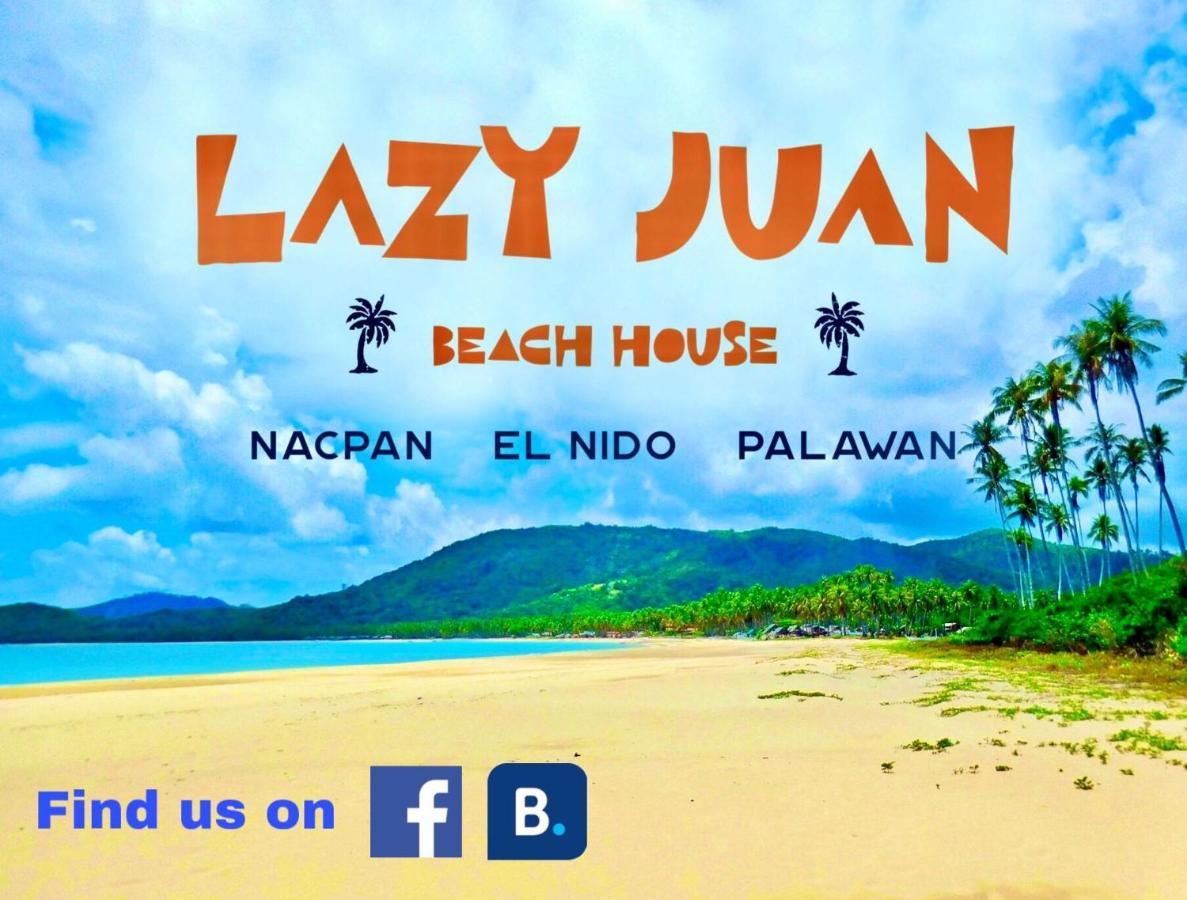 Lazy Juan Beach House Nacpan El Nido Ngoại thất bức ảnh