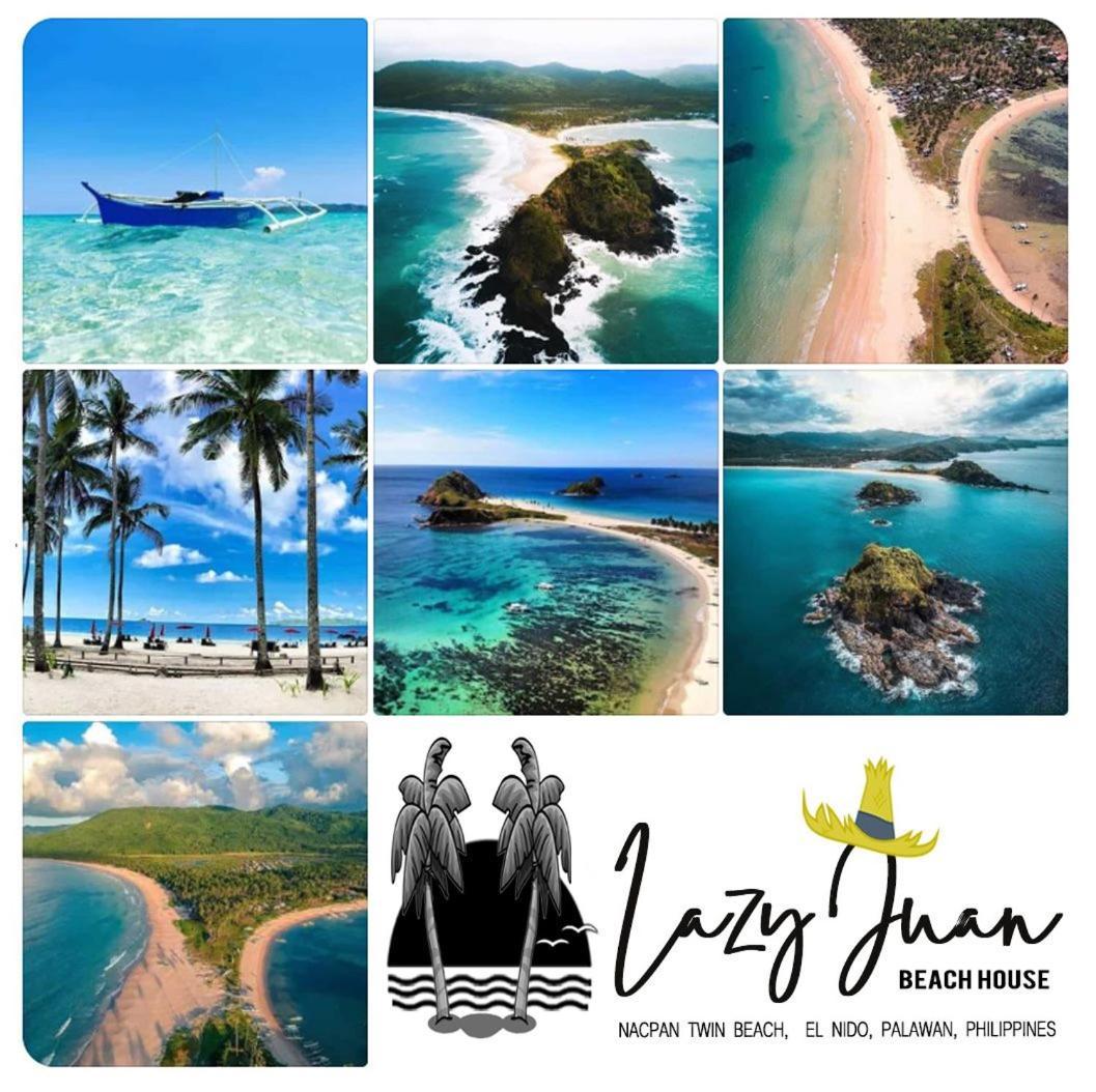 Lazy Juan Beach House Nacpan El Nido Ngoại thất bức ảnh